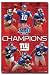 Super Bowl XLII Champions (Amari Toomer, Eli Manning, Brandon Jacobs, Osi Umenyiora, Plaxico Burress, Michael Strahan) Sports Poster Print - 24