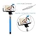 Selfie Stick, Noot Groupie Self Portrait [Battery Free] Extendable Handled Stick with Adjustable Phone Holder Mount & Built-in Remote Shutter Designed for Apple & Android Smartphones [Blue]