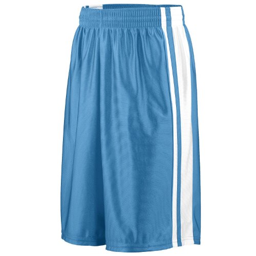 Augusta+Sportswear+striped+dazzle+short+youth+-+COLUMBIA+BLUE+WHITE+-+Large
