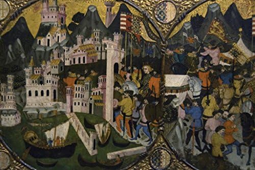 Conquest of Naples, by Charles of Durazzo, 12x18 Paper Giclée
