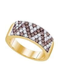 1.05CTW COGNAC DIAMOND FASHION BAND