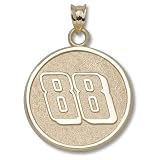 Dale Earnhardt Jr #88 14K Gold ROUND PENDANT