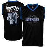 NBA Majestic Dirk Nowitzki Dallas Mavericks Youth RiDIRKulous Notorious Jersey - Black (Medium)