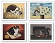 Frisco Paul-Little Pal Gilbert-Toulouse Largent-Stretch Kelley Set by Lowell Herrero
