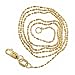 14k Yellow Gold Italian Bead Bar Chain 1.0mm 16"