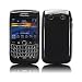Solid Gloss Black Hybrid XYLO-GEL Skin / Case / Shell for the BlackBerry BOLD 9700 (aka Onyx) Mobile Phone.
