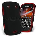 Celicious Red Hybrid Silicone Combo Case for BlackBerry Bold 9900 + Screen Protector