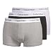 CALVIN KLEIN Boxer Short Männer 3er Pack low, schwarz/weiß/grau, L