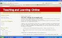 Teaching and Learning--Online