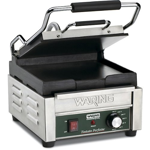 Waring Commercial WPG150 Compact Italian-Style Panini Grill, 120-volt