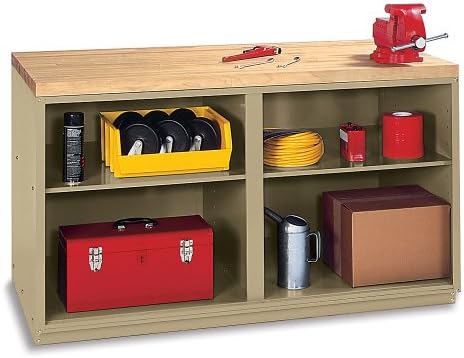 Edsal Basic Modular Workbench - 72X30x34-1/4" - Shop-Mate Top - Tan
