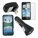 Skque Premium Black Soft Silicone Case with Clear Crystal Screen + USB Wall ....