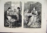 1875 VALENTINES MAKING RECEIVING ROMANCE CARDS PRINTS