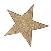 12 Inches Glitter Star Cutouts Gold Package of 12