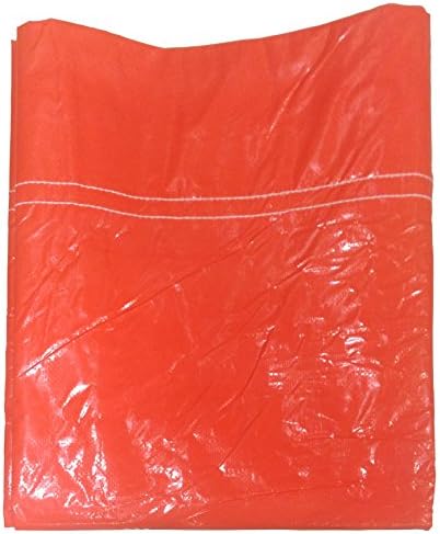 7' x 9' Premium Poly Irrigation Dam - Orange Pre-Cut Dam w/6" Loop - 3 Pack