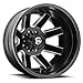 24" Inch Fuel D538 Maverick Dually Rear 8x200-227mm Black/Milled Wheel Rim