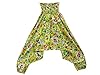 Indie Harem Pants Jumpsuit Floral Printed Yoga Bellydance Romper Jumper (Yellow)