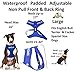 SERVICE DOG (Do Not Disturb/Dog Is Working) Blue Color Coded Non-Pull Front and Back D Ring Padded and Waterproof Vest Dog Harness PREVENTS Accidents By Warning Others Of Your Dog In Advance (L)