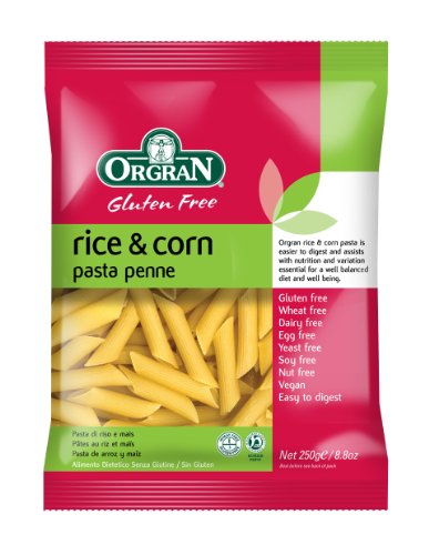 OrgraN Ris'O'Mais Rice & Corn Pasta, Penne, 8.8-Ounce Packages (Pack of 7)