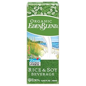 EdenBlend Organic Rice and Soy Beverage, 8.45-Ounce Box (Pack of 27) by Eden