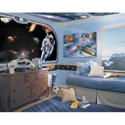 Space Vistas 12-inch Mural Style Border
