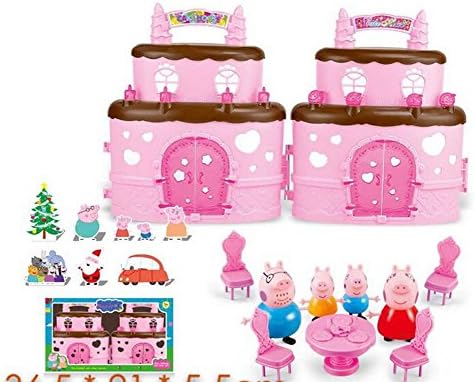 Fas Peppa pig family cake villa house set