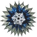 Snowflake Fan Burst Decorations Set of 6- 15"