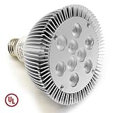 Lightkiwi UL Listed PAR38 9x2W LED Dimmable Warm White (3000k) Wide Angle Flood Light