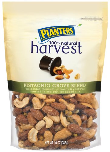 Planters Harvest Pistachio Grove Blend, 10-Ounce Bags (Pack of 3)