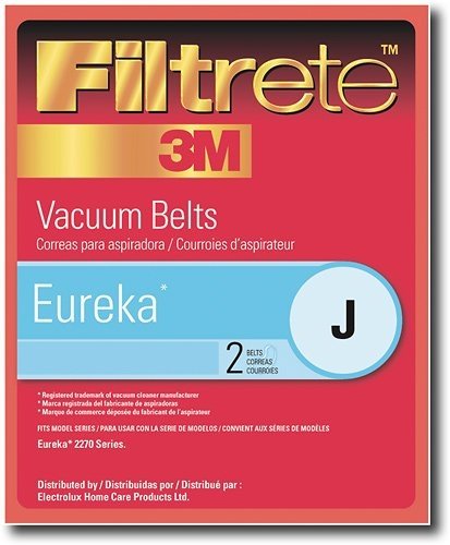 Type J Eureka Vacuum Cleaner Replacement Belt (2 Pack)