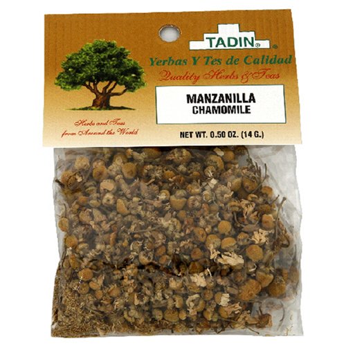 Tadin Tea, Manzanilla (Chamomile Root) Tea, 0.5-Ounce, 6-Count Cellophane Bag (Pack of 4) by Tadin Herb and Tea