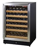 Allavino MWR-541-SSR 51 Bottle Wine Cooler Refrigerator - Black Cabinet with Stainless Steel Door