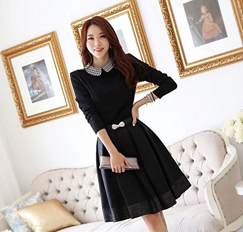 formanism エレガント ブラック ワンピース レディース