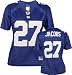 Brandon Jacobs Blue Reebok Premier New York Giants Women's Jersey - Medium