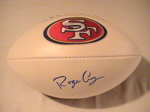ROGER CRAIG SIGNED AUTOGRAPHED LOGO SAN FRANCISCO 49ERS FOOTBALL W/ COA AND HOLOGRAM