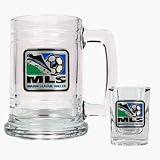 Review Great American Products  / Major League Soccer Logo Glass Tankard and Square Shot Glass Set