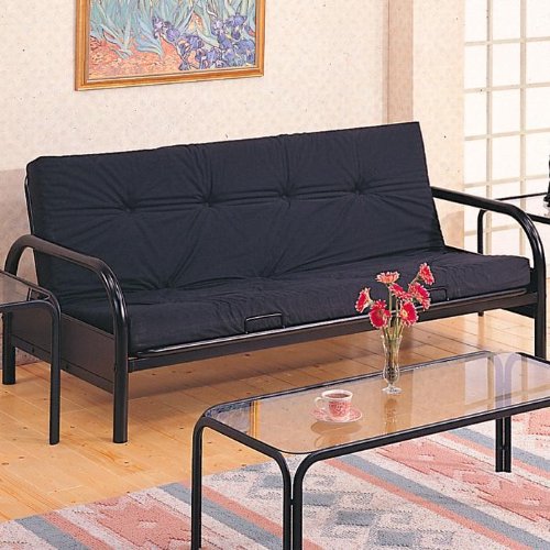 Modern Black Metal Futon Sofa/Couch Frame