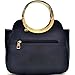 Dasein Leather Elegant Hinged Handle Winged Satchel, Shoulder Bag, Briefcase, Handbag