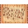Native American Tribes Map Art Print Poster - 13x19