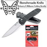 Benchmade 707S Knife Sequel Mchenry & Williams Folding Knife ComboEdge Satin Blade With Smiths Knife Sharpener