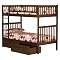 Arizona Twin/Twin Bunk Bed with Under-Bed Drawers - Antique Walnut