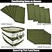 DII Variegated Tabletop Collection, Napkin Set, 20x20, Olive Green, 6 Piece