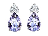 1.52 cttw Tanzanite Earrings - 14kt White Gold LIFETIME WARRANTY