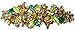 Crystal Flower Barrette with French Clip Clasp YY86800-1golden amber