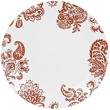 Corelle Impressions 10-1/4-Inch Dinner Plate, Red Paisley