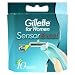 Gillette Sensor Excel For Women Refill Razor Blade Cartridges - 10 Pack