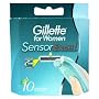 Gillette Sensor Excel For Women Refill Razor Blade Cartridges - 10 Pack