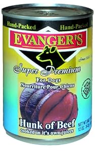 Evanger's Super Premium For Dogs Hunk of Beef, 12 Pack