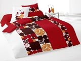 Parure housse de couette DECA rouge