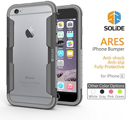 SOLiDE:emoji: ARES Anti-Shock case cover skin for iPhone 6, 6S -Gray (A6BU1)